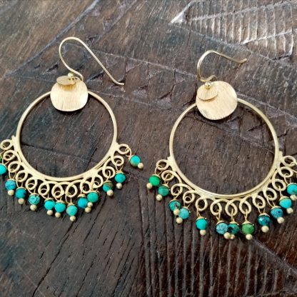 Creoles Turquoise boheme