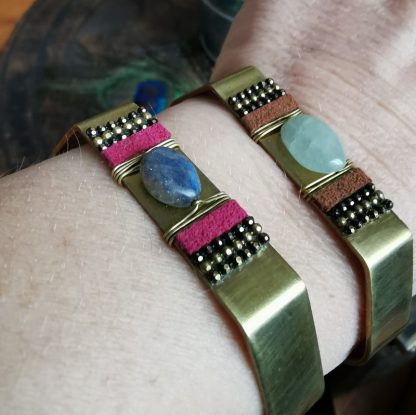 Bracelet jonc réglable Hexagonal