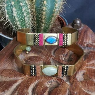 Bracelets jonc Hexagonal