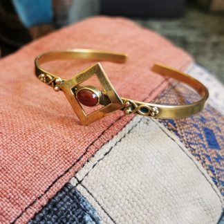 Bracelet Jonc cornaline réglable