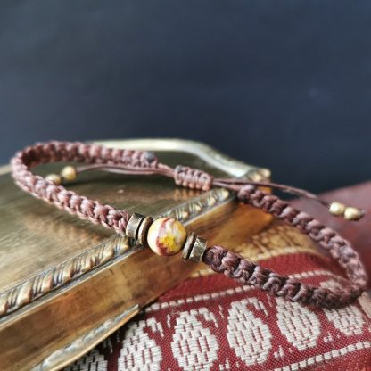 Bracelet homme chocolat macrame