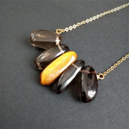 Collier asymétrique smoke