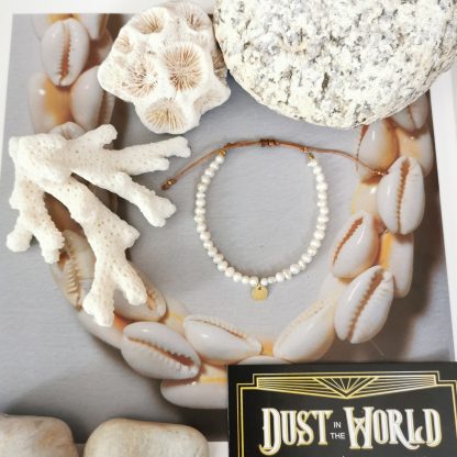 bracelet perles naturelles blanches