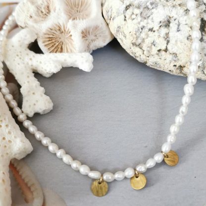 Collier fin perles eau douce – Image 8