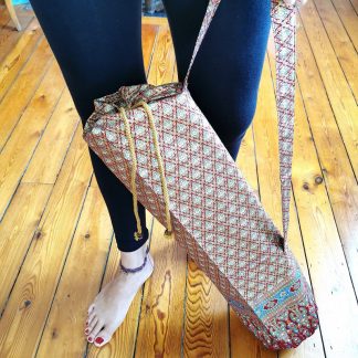 Sac tapis de yoga sol rouge