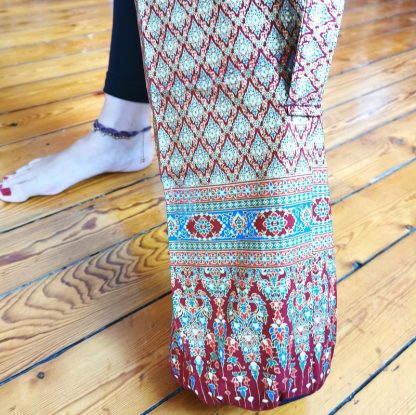 Sac tapis de yoga sol rouge