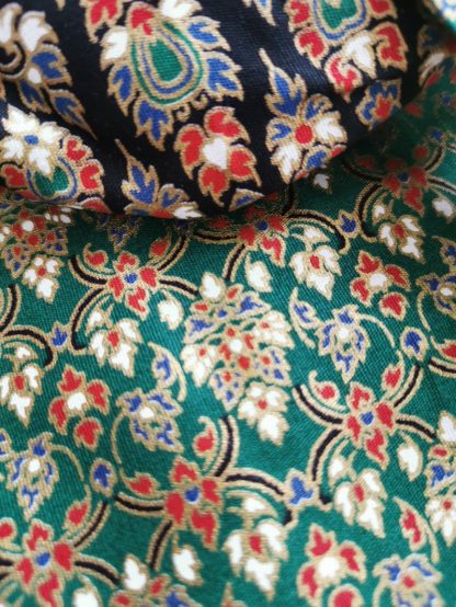 Sac tapis de yoga et sol vert motifs