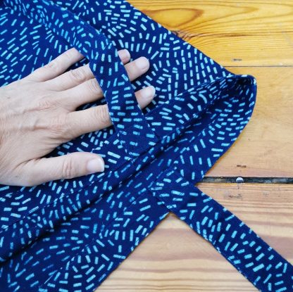 Sac tote bag indigo confettis intérieur