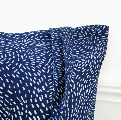 Sac tote bag indigo confettis détails
