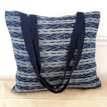 Tote bag sac Indigo frise regulière