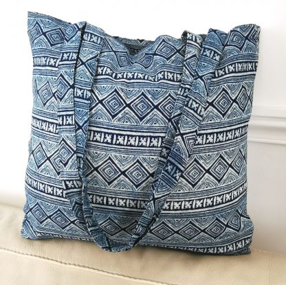 Sac tote bag indigo Hmong