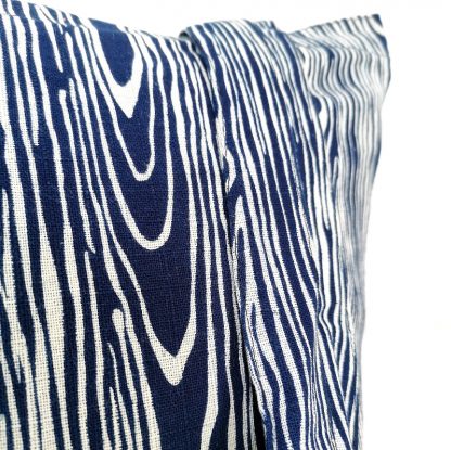 Sac tote bag indigo noeuds détails