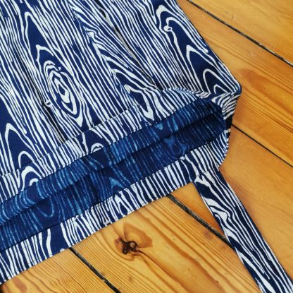 Sac tote bag indigo noeuds intérieur