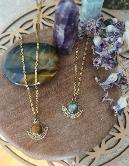 Les colliers Linoa , pendentifs pierres naturelles