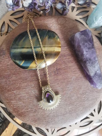 Pendentif Parvati amethyste