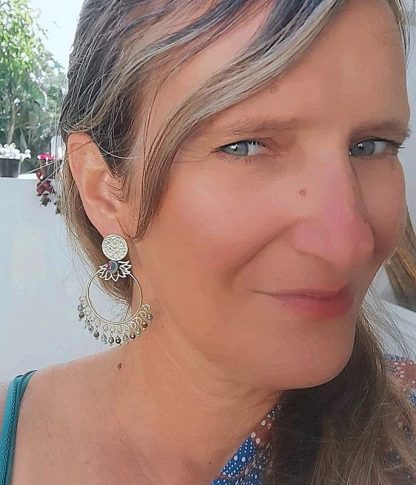 Boucles d'oreilles créole Sarasvati modèle
